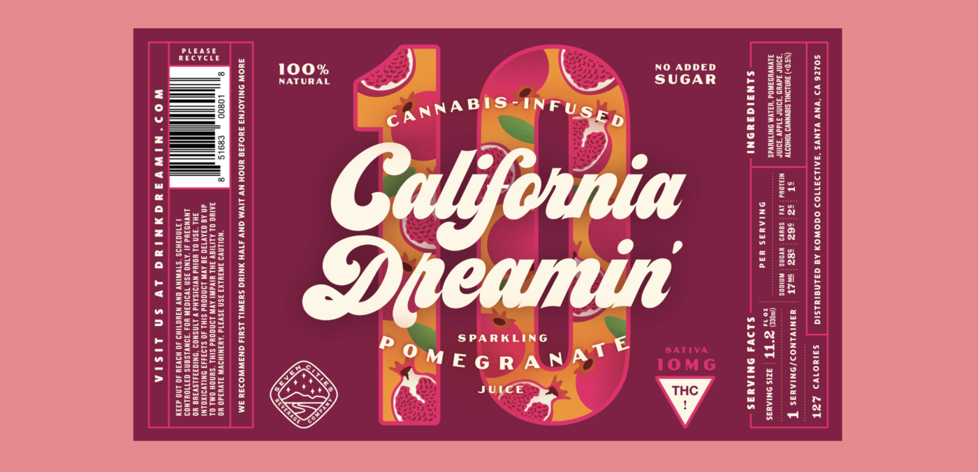 California Dreamin' Cannabis Branding by CODO Design.