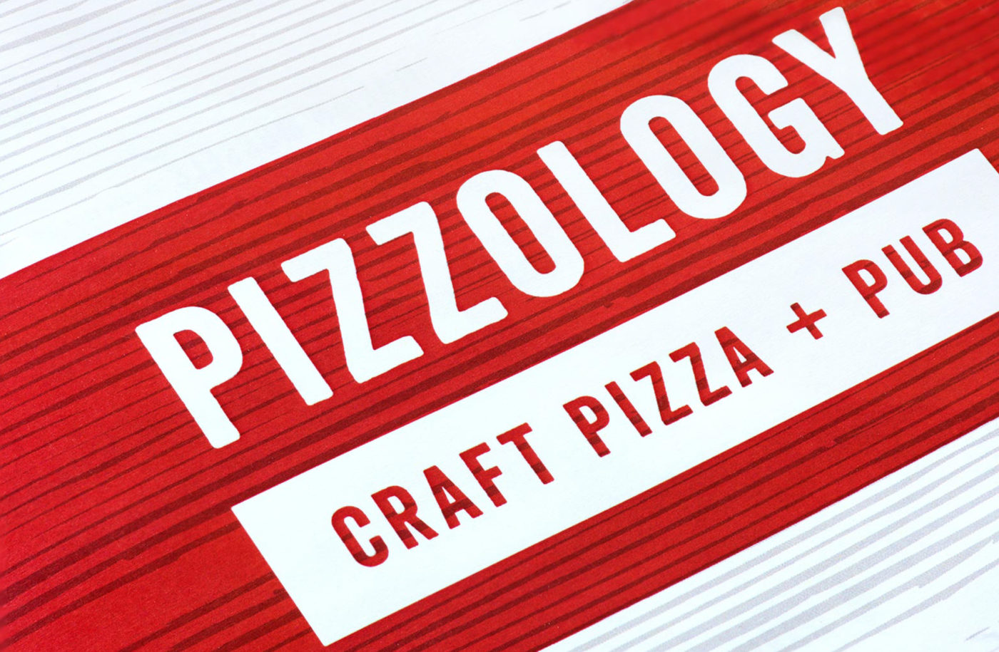 Pizzology Menu Design by CODO Design.