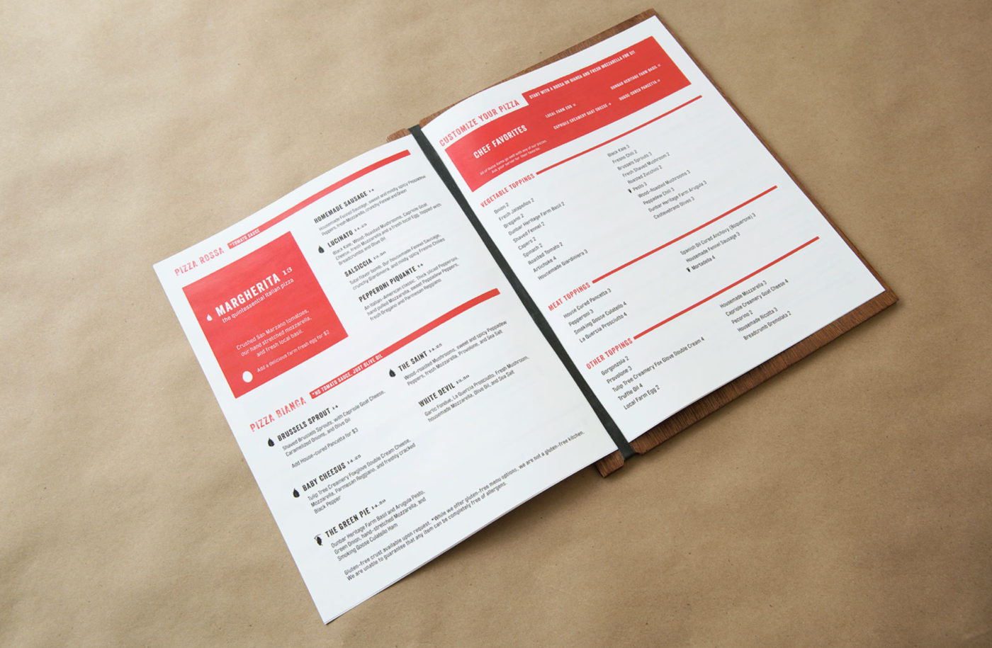Pizzology Menu Design by CODO Design.