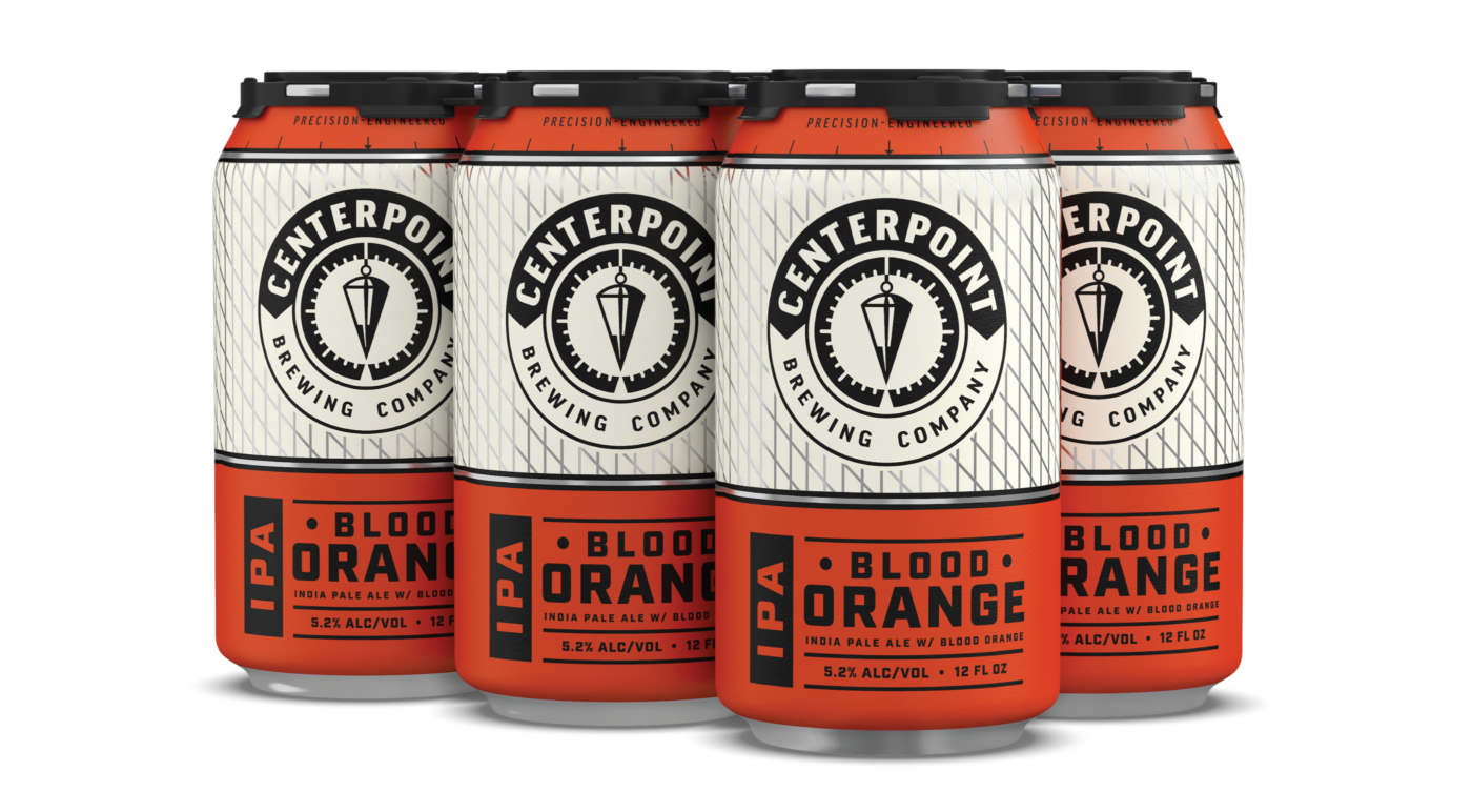 Blood Orange Packaging for Centerpoint Brewing by CODO Design.
