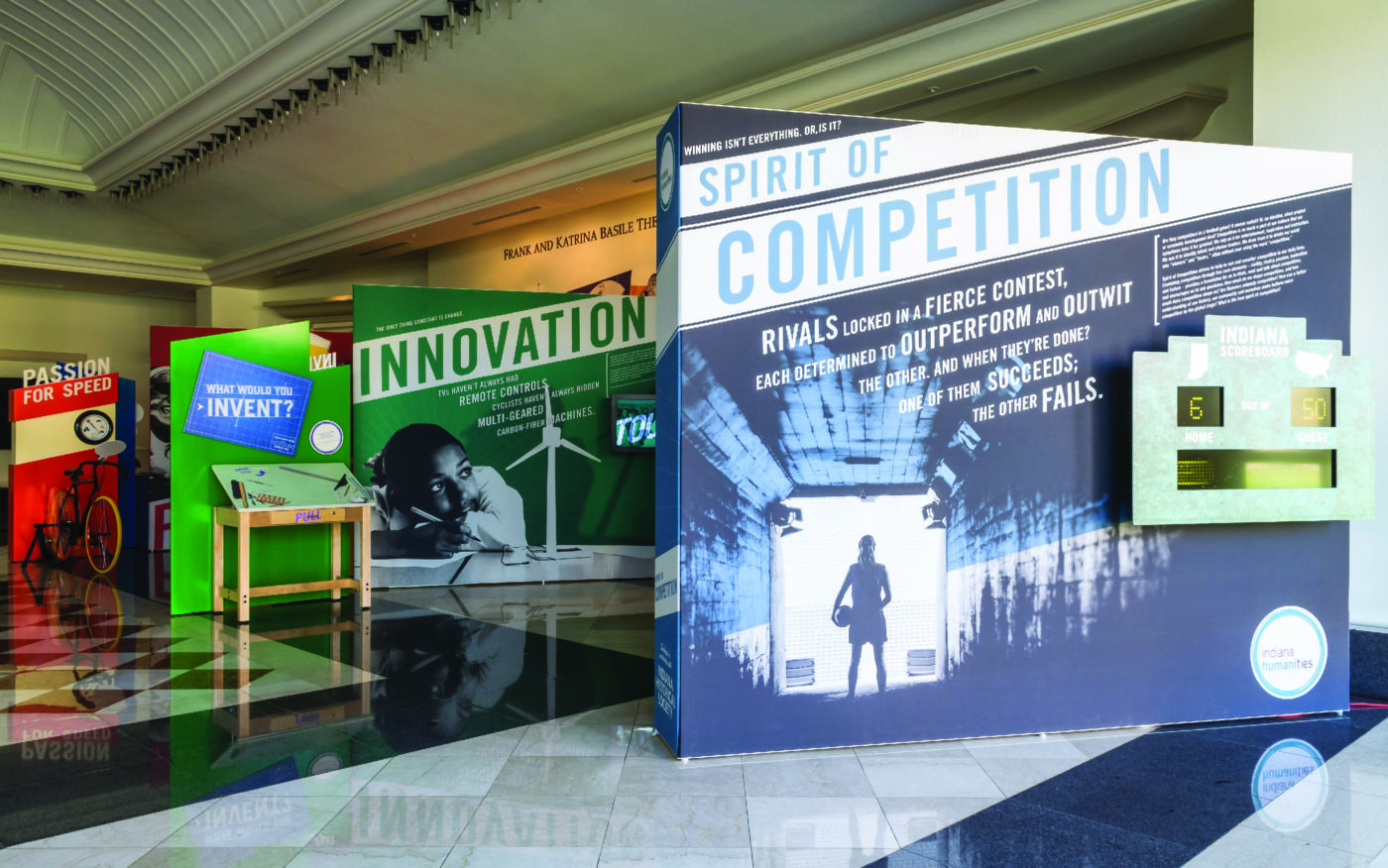 Spirit of Competition Exhibition Design by CODO Design.