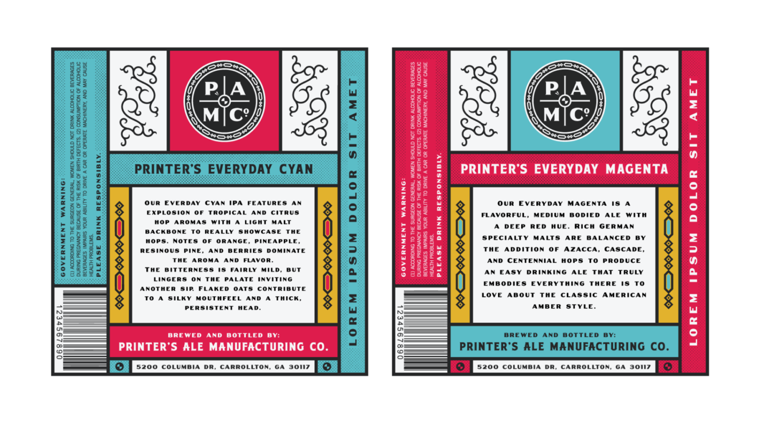 Branding & Package Design for Printer's Ale Manufacturing Company