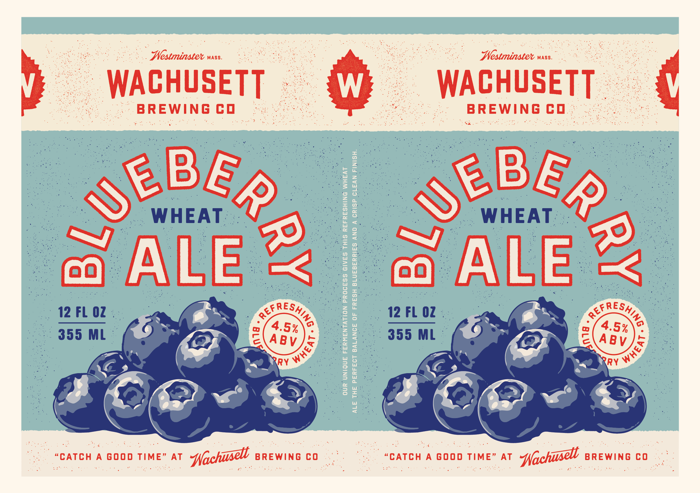 Wachusett Brewing Blueberry Packaging Concept 2 by CODO Design