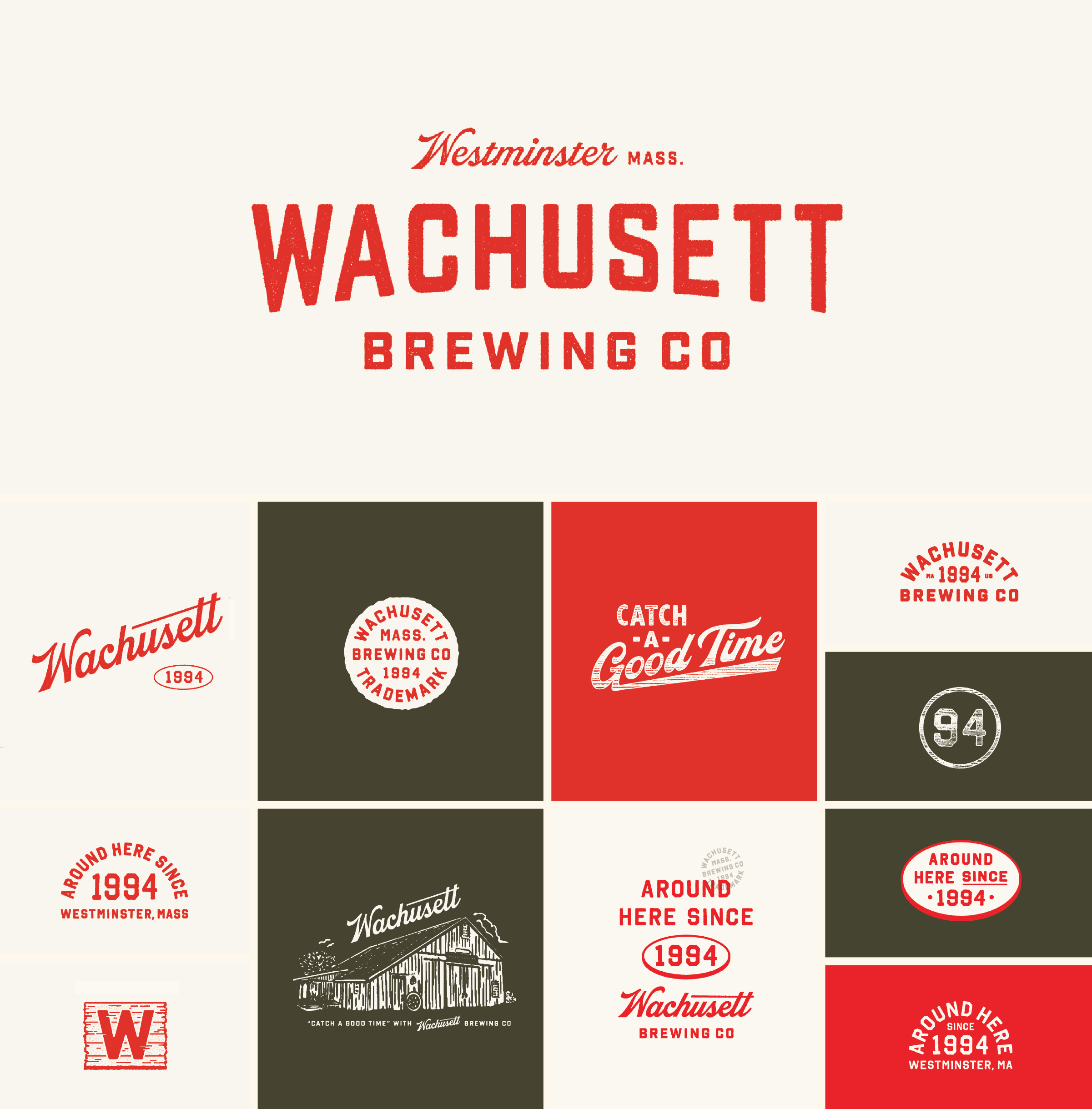 Wachusett Brewing final brand identity system by CODO Design