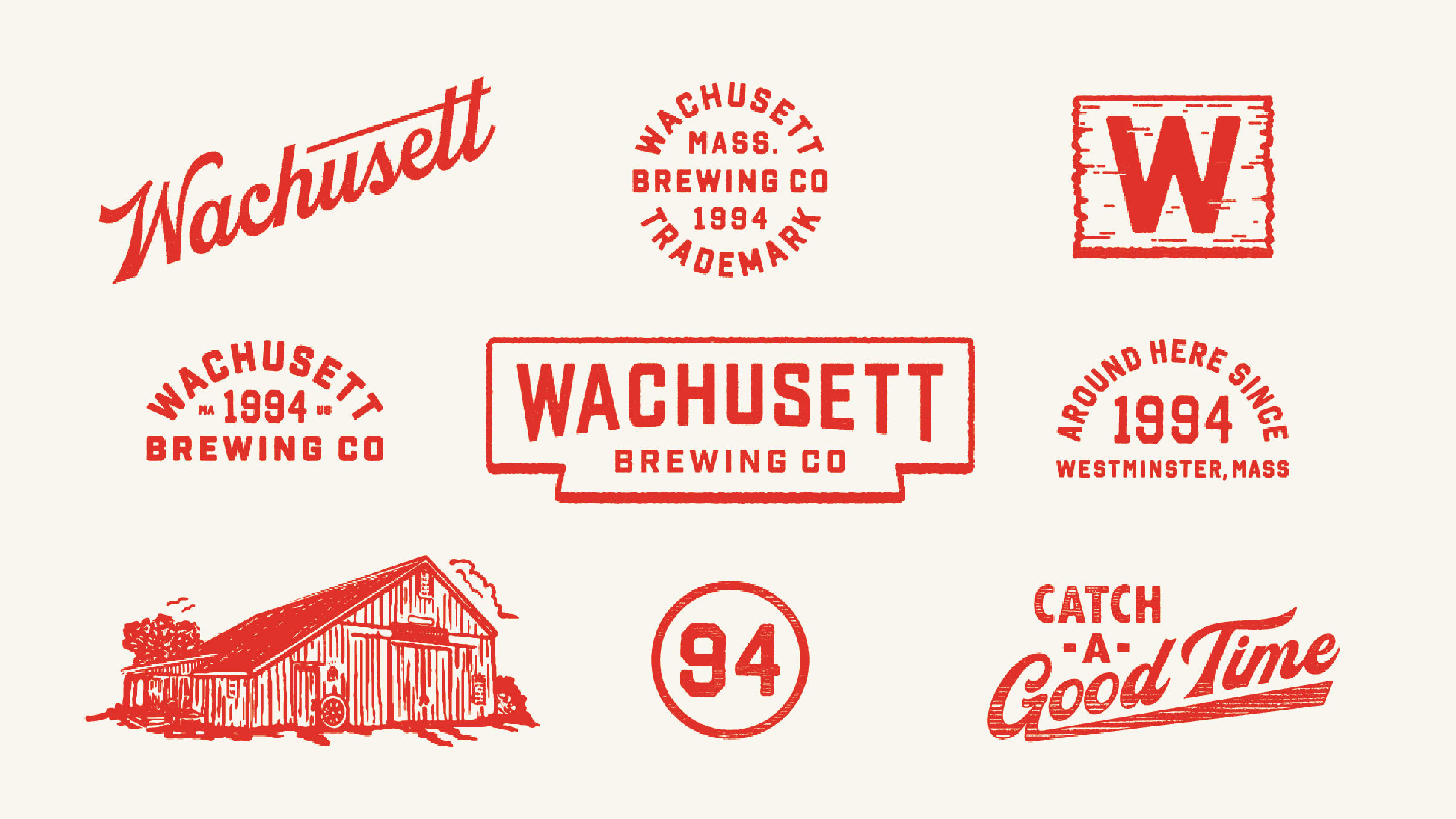 Wachusett Brewing final brand identity system by CODO Design