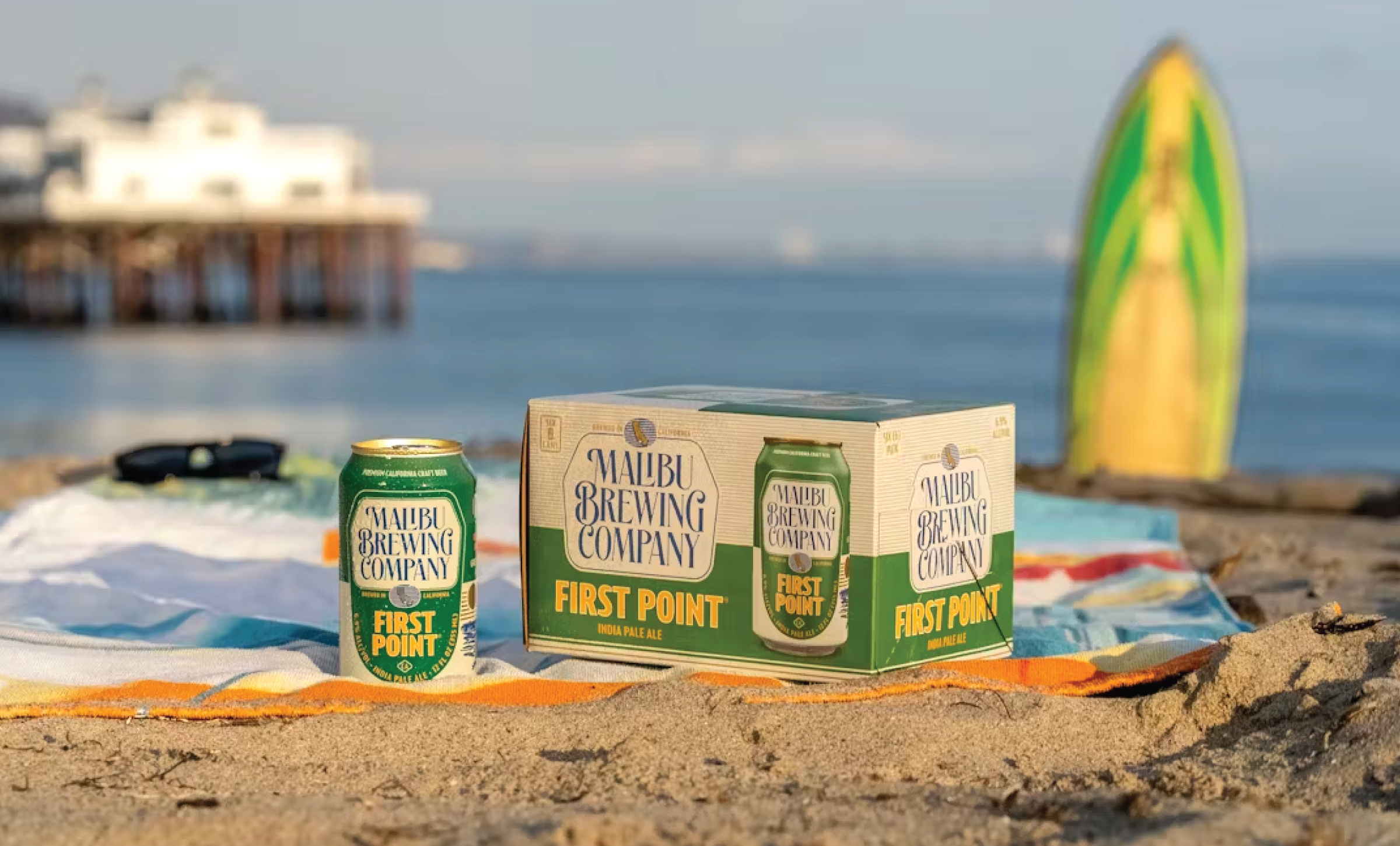 First Point Beer Packaging for Malibu Brewing by CODO Design