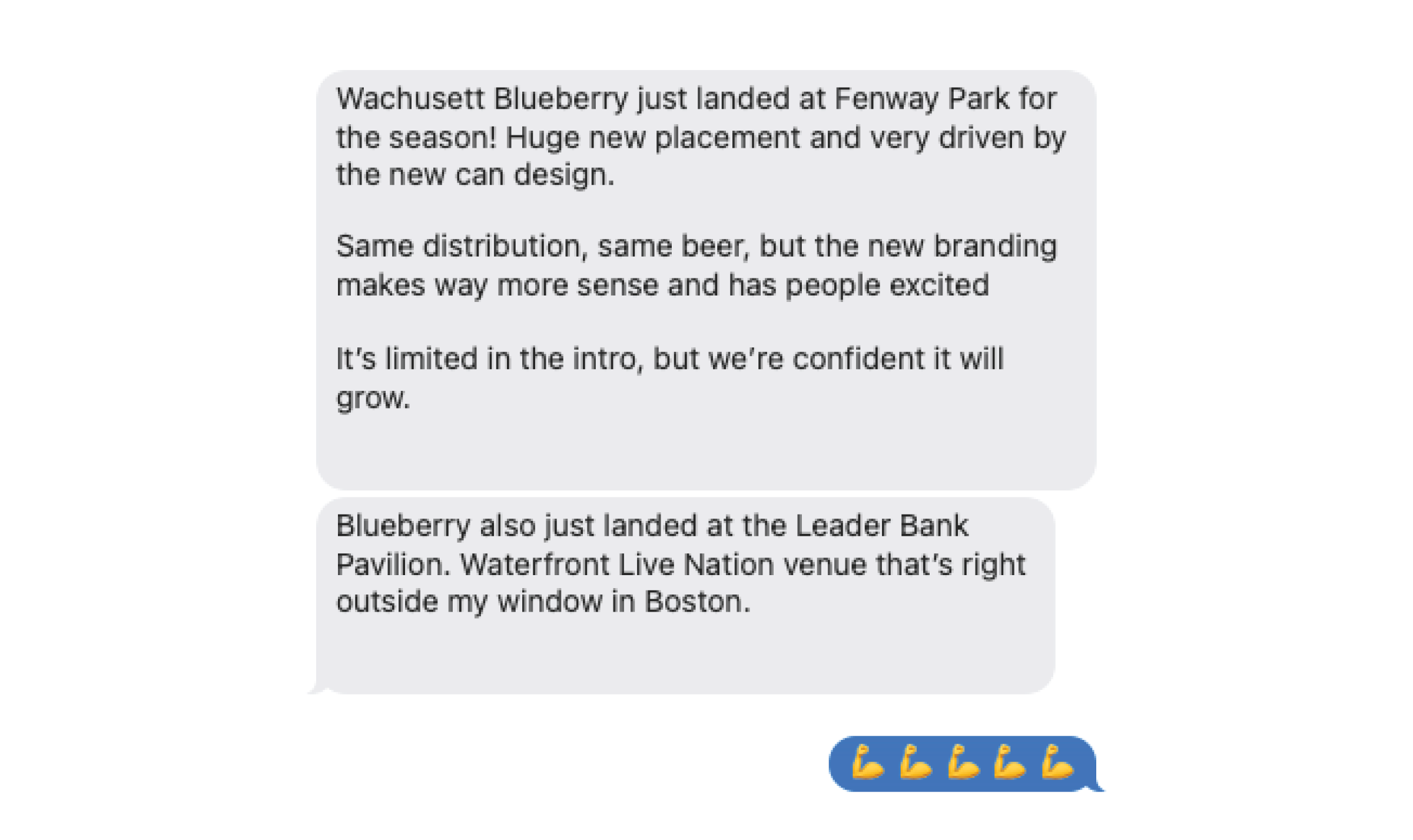 Wachusett Brewing x CODO Design POD text messages