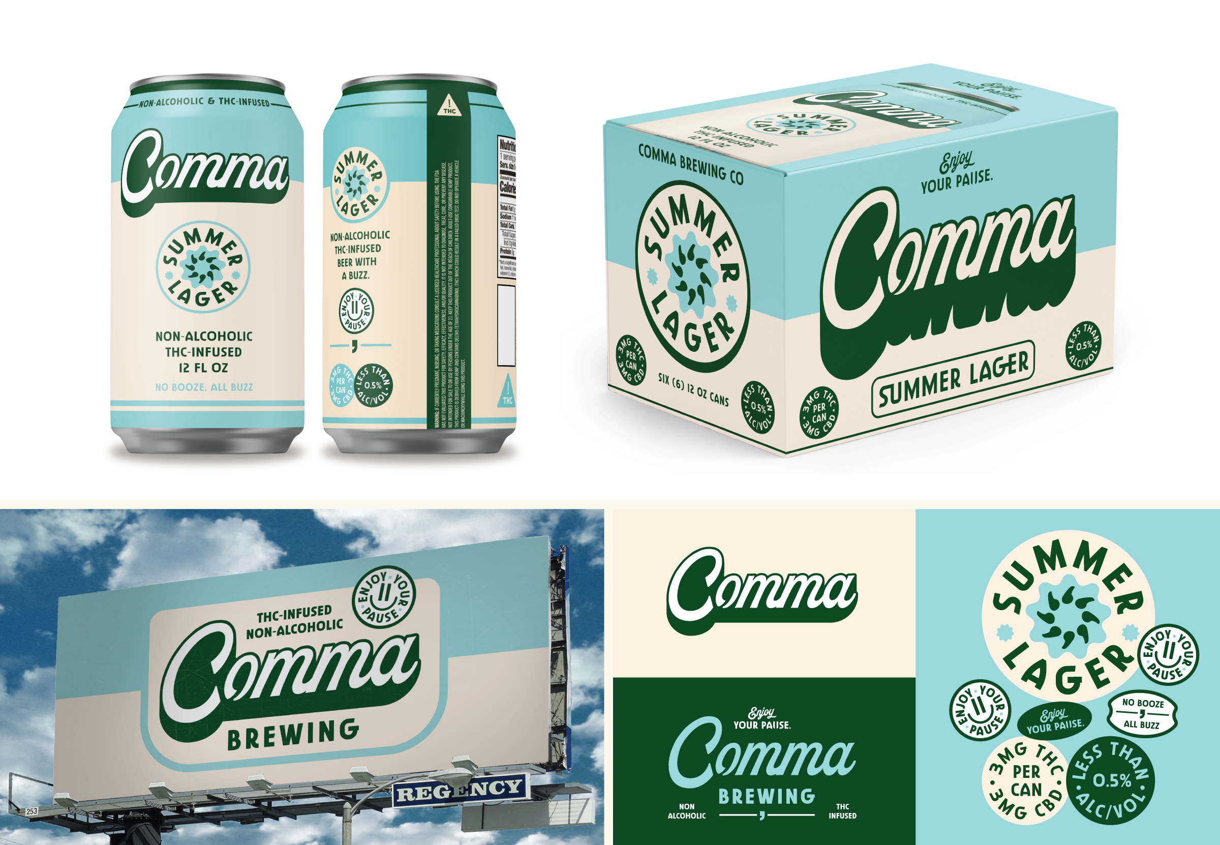 Comma's second branding option by CODO Design.