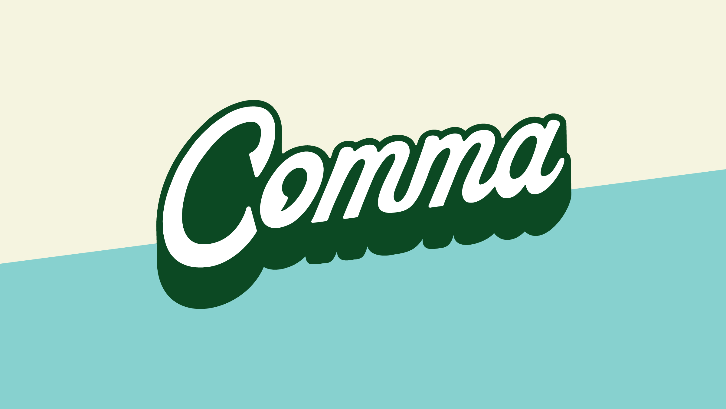 Comma's (a new THC-infused non-alcoholic beer) final logo by CODO Design.