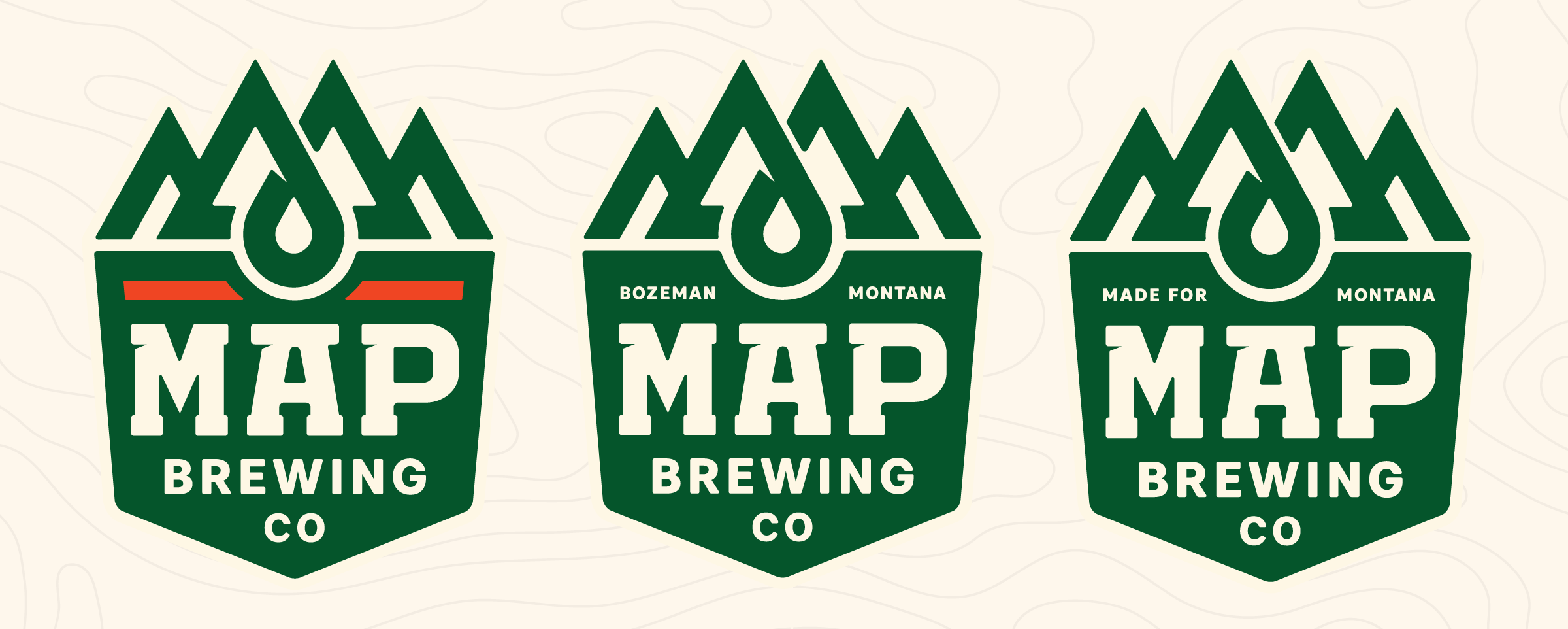 MAP Brewing's secondary iconography by CODO Design.