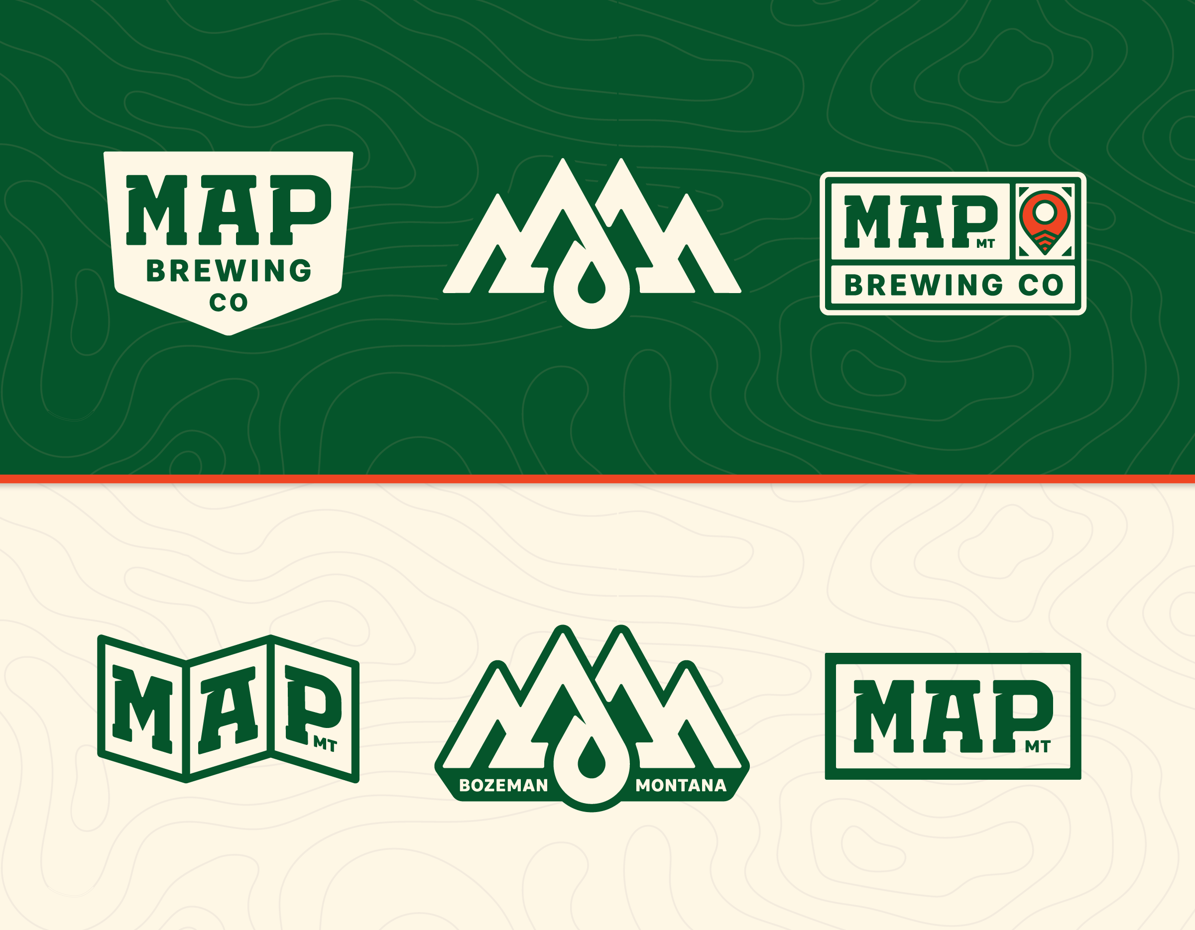 MAP Brewing's secondary iconography by CODO Design.