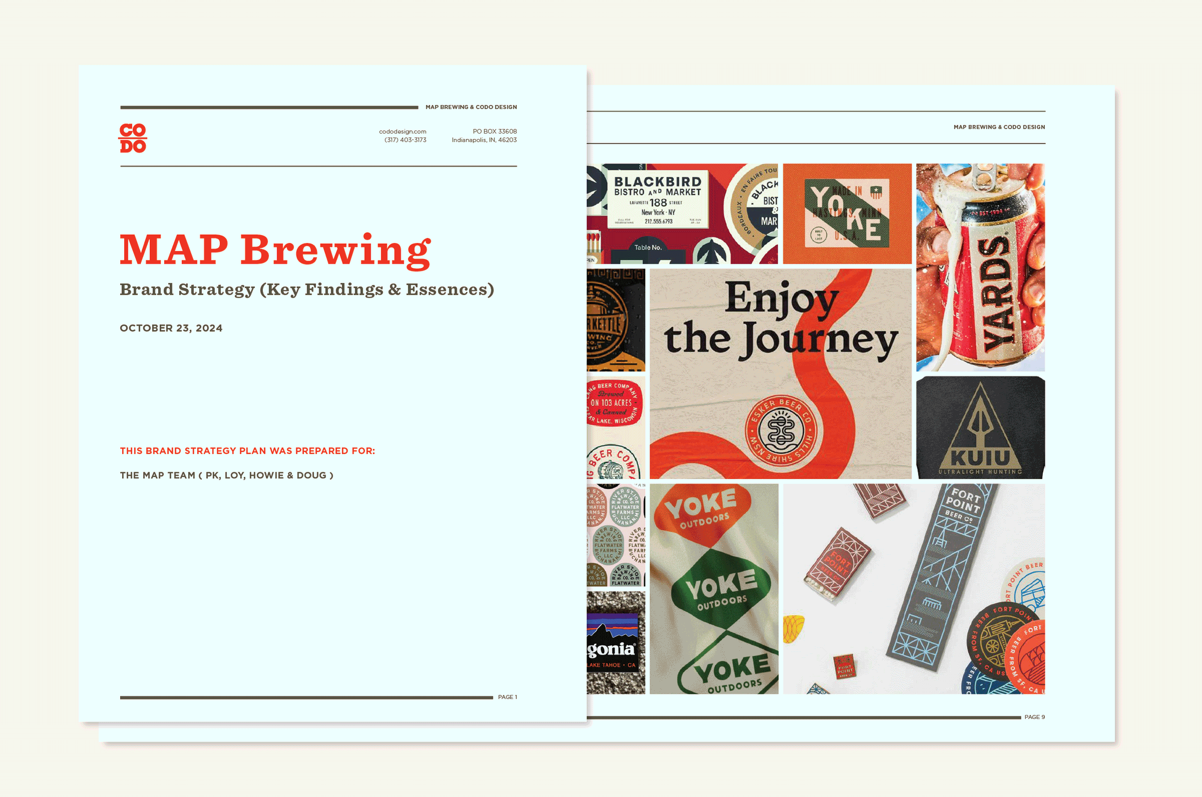 MAP Brewing's Brand Strategy and Positioning work by CODO Design.
