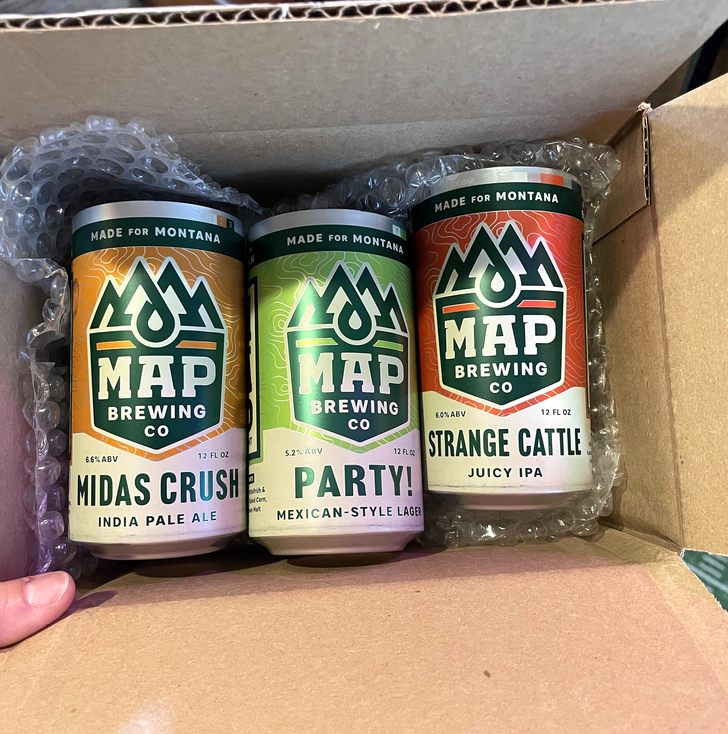 MAP Brewing's painted can proofs. Such a fin part of the branding process.