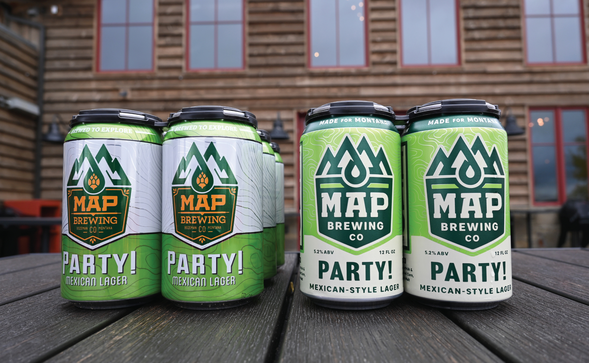 MAP Brewing Party Package Design Before and After - Montana Brewery Rebrand by CODO Design
